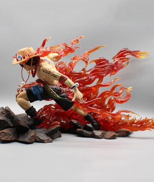 One Piece Portgas D. Ace Figure Flame Drifting Anime Figure Statue