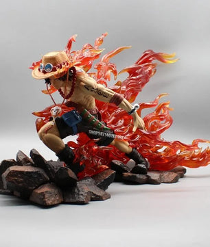 One Piece Portgas D. Ace Figure Flame Drifting Anime Figure Statue