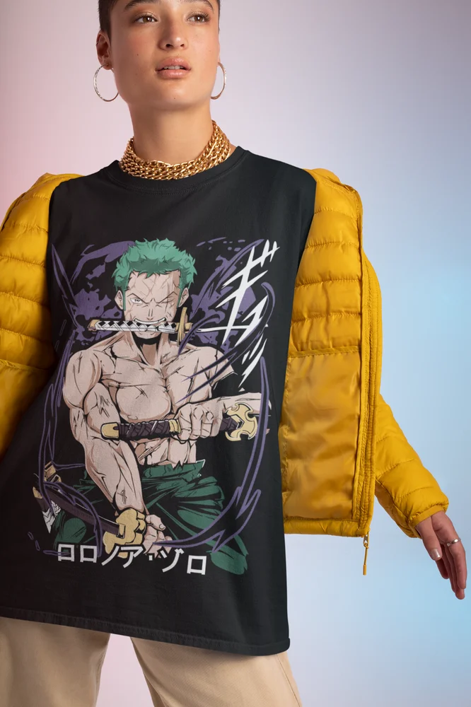 One Piece Roronoa Zoro Shirt Cotton Anime Shirt