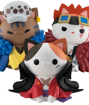 One Piece - The Big Nyanto! Series Eustass Kid Figure Monkey D.Luffy Trafalgar Law & Eustass Kid With Gift