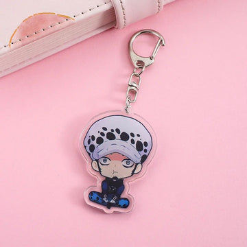 One Piece Trafalgar Law Keychain Chibi SItting Bag Charm