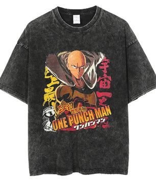 One Punch Man Saitama Shirt Vintage Style Anime Shirt