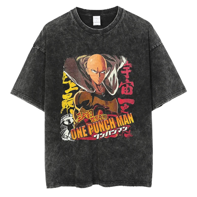 One Punch Man Saitama Shirt Vintage Style Anime Shirt