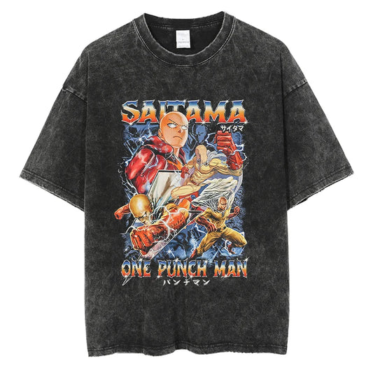 One Punch Man Saitama Shirt Vintage Style Anime Shirt