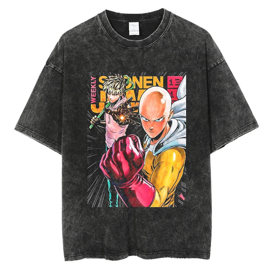 One Punch Man Saitama Shirt Vintage Style Anime Shirt