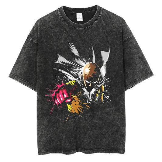 One Punch Man Saitama Shirt Vintage Style Anime Shirt