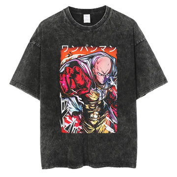 One Punch Man Saitama Shirt Vintage Style Anime Shirt