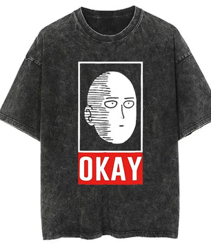 One Punch Man Saitama Shirt Vintage Style Anime Shirt
