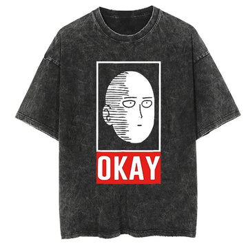 One Punch Man Saitama Shirt Vintage Style Anime Shirt