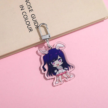 Oshi No Ko Ai Hoshino Keychain Bag Charm Bunny Ears