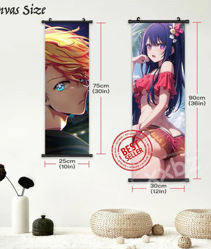 Oshi No Ko Ai Hoshino Performance Anime Poster Canvas Scroll