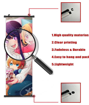 Oshi No Ko Ai Hoshino Performance Anime Poster Canvas Scroll