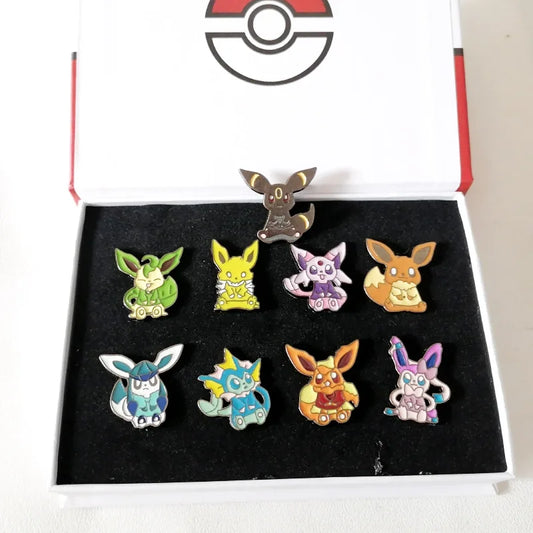 Pokemon Eeveelution Pins & Brooches Collection Box 6