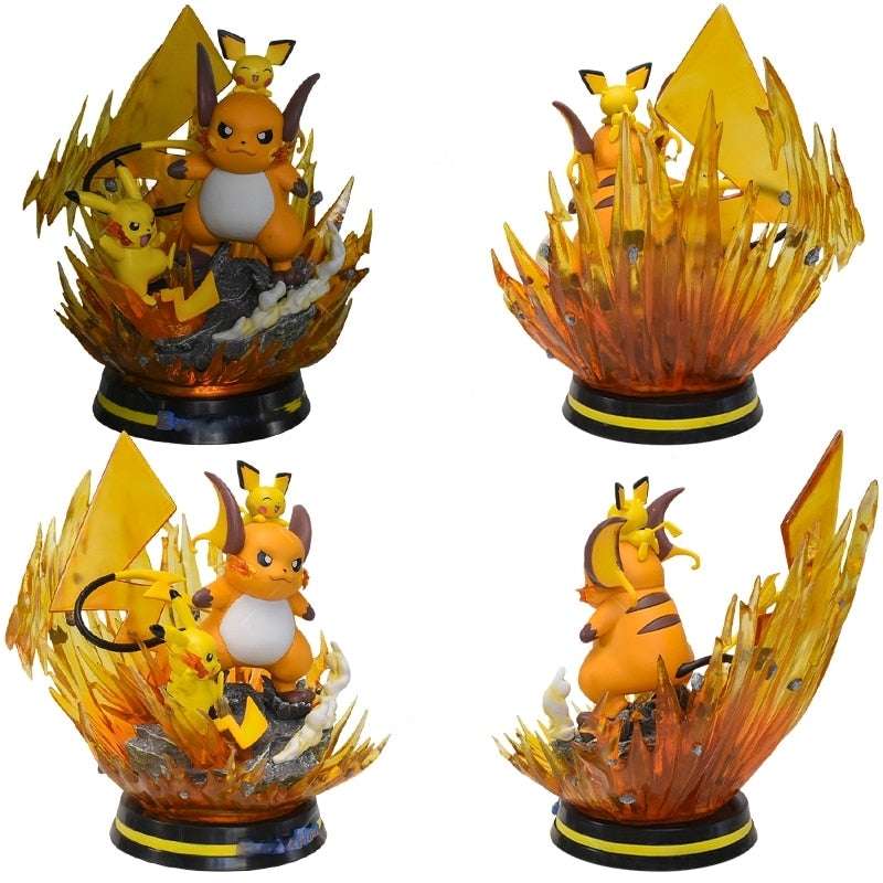 Pokemon Figure Pikachu Evolutions GK Statue Anime Figure