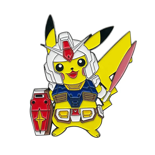 Pokemon Gundam Pikachu Enamel Pin Brooch