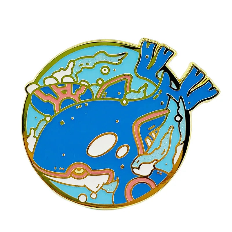 Pokemon Kygore Enamel Pin Brooch