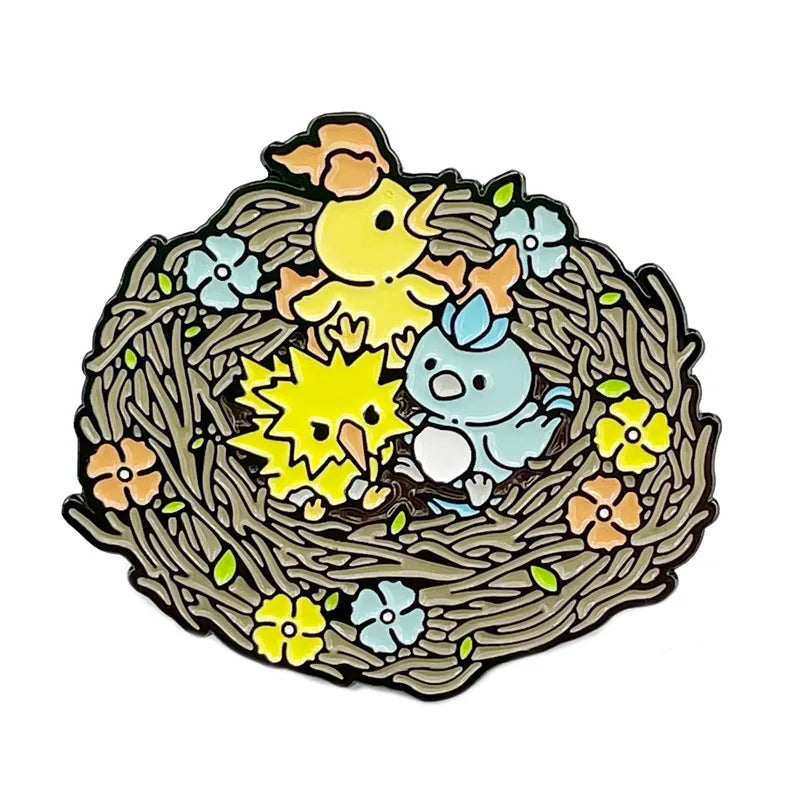 Pokemon Legendary Birds Enamel Pin Brooch