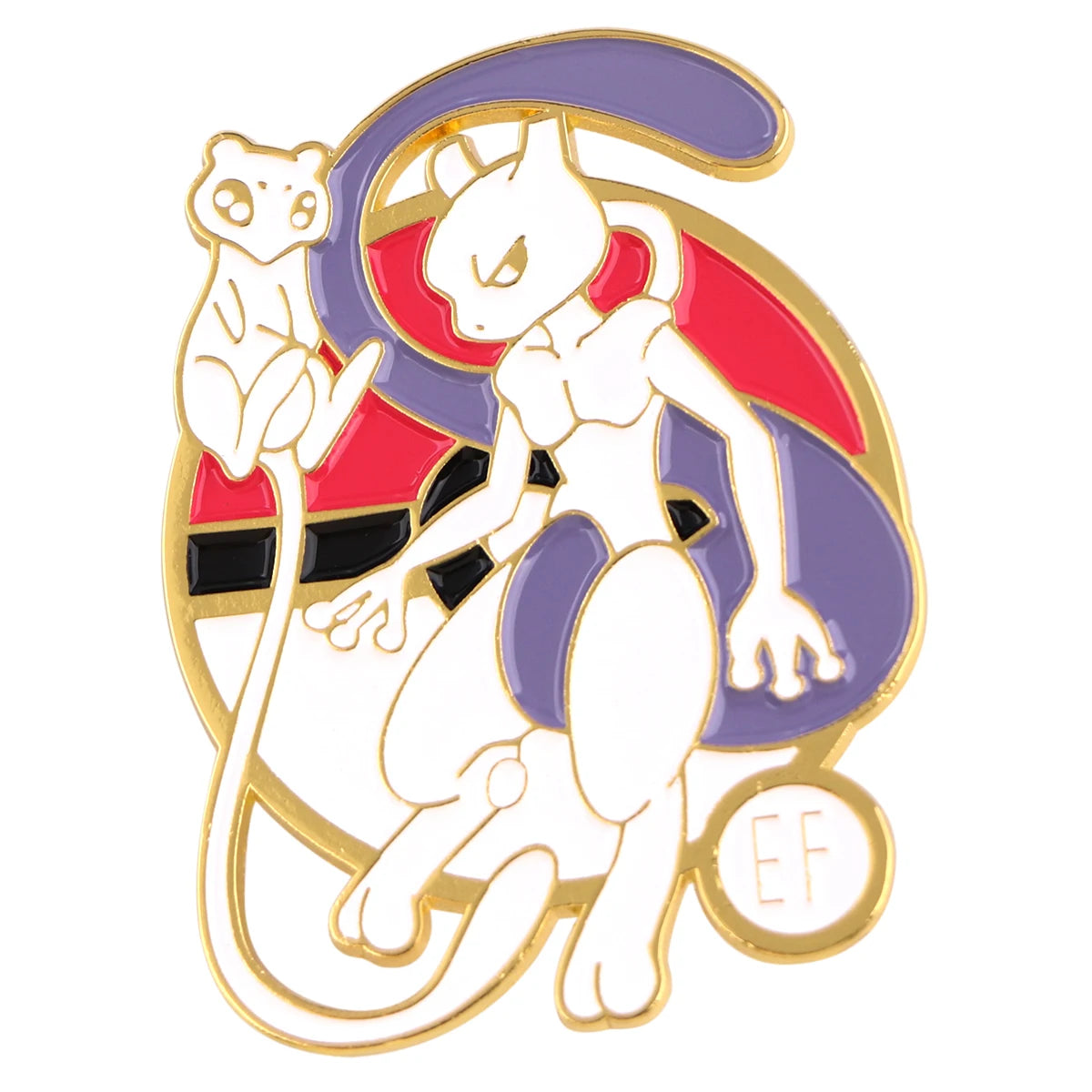 Pokemon Mewtwo Enamel Pin Brooch