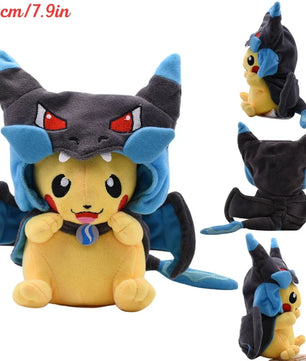 Pokemon Pikachu Plush Figure Cosplaying Charizard X Version B