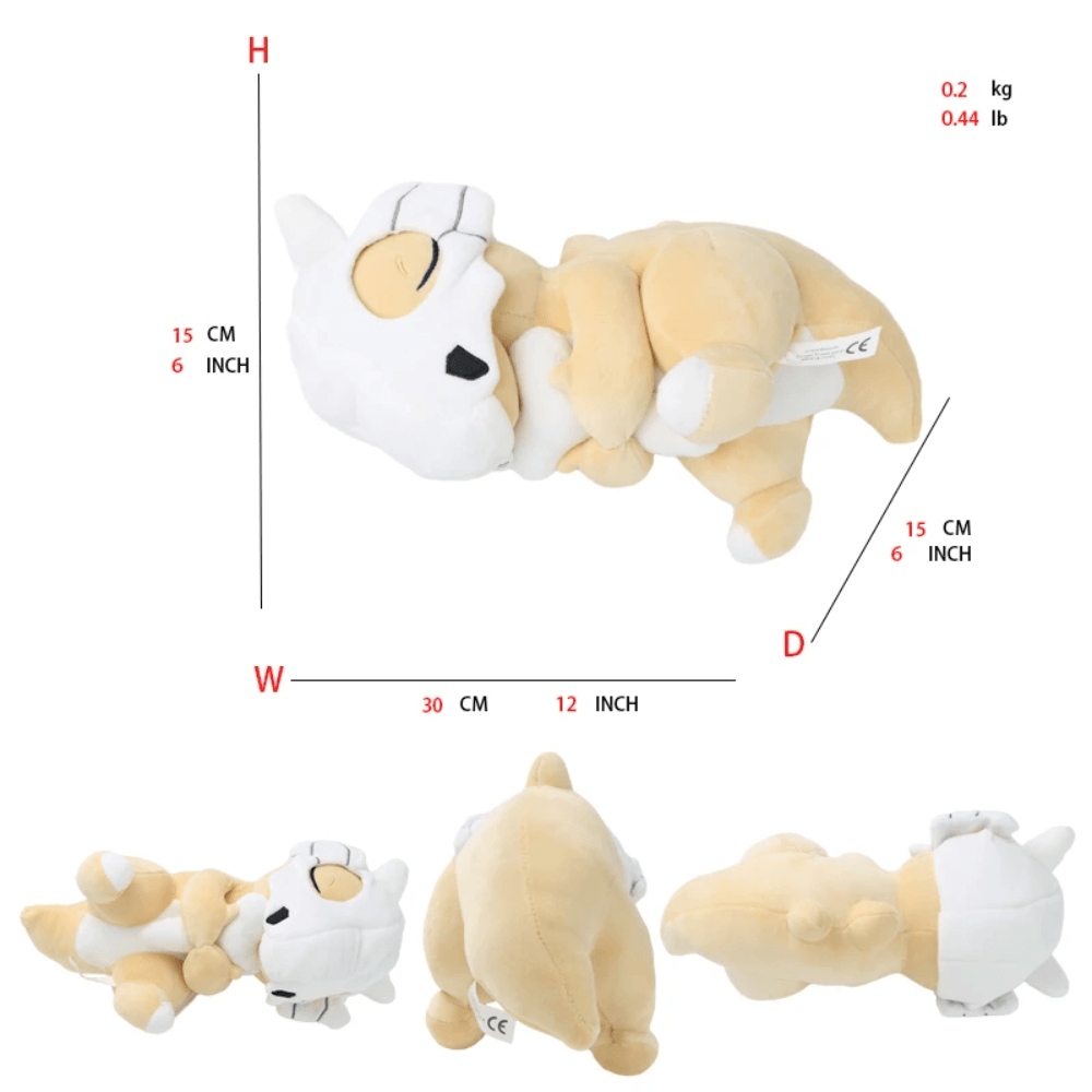 Pokemon Plush - 12 Inch Cubone Plush Anime Sleep Pillow