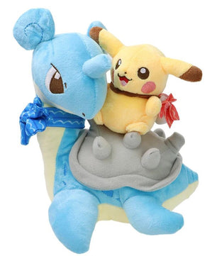 Pokemon Plush - 8 inch Pikachu Riding Lapras Plush