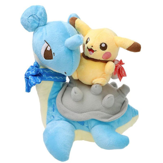 Pokemon Plush - 8 inch Pikachu Riding Lapras Plush