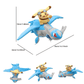 Pokemon Plush - 8 inch Pikachu Riding Latios Plush