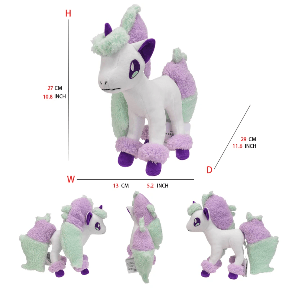 Pokemon Plush Galarian Ponyta Plush 12 Inch Anime Plush