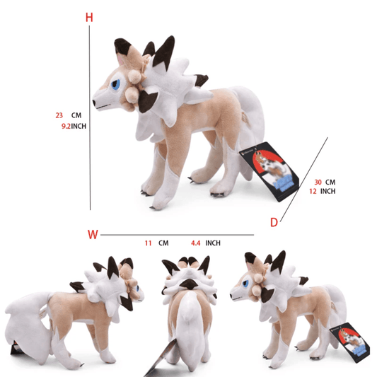 Pokemon Plush Lycanroc Plush 12 Inch Anime Plush