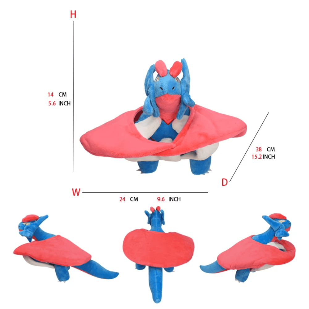 Pokemon Plush Mega Salamence Plush 15 Inch Anime Plush