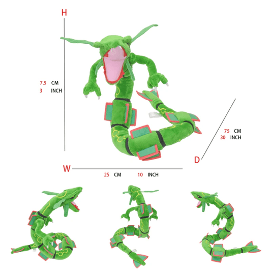 Pokemon Plush Rayquaza Plush 30 Inch Anime Plush