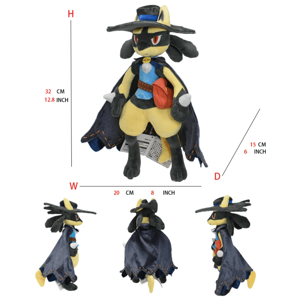 Pokemon Shiny Lucario Sprigatito Plush 13 Inch Anime Plush