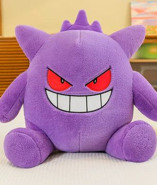 Pokemon Sitting Gengar Plush Toy Soft Stuffed Anime Plush