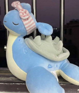 Pokemon Sleeping Lapras Cute Anime Plush Toy Stuffed Animal