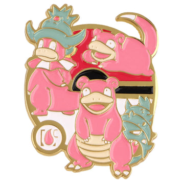 Pokemon Slowpoke Evolutions Enamel Pin Brooch