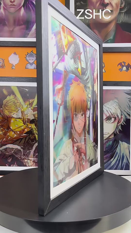 Chainsaw Man Anime Poster 3D Denji, Power, Makima
