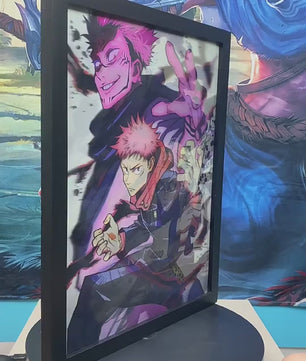 Jujutsu Kaisen Anime 3D Anime Poster Gojo, Itadori, Megumi, Nobara