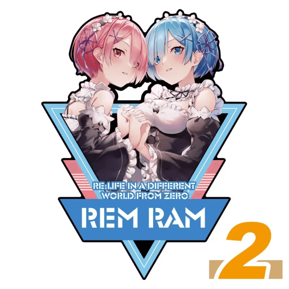 Rezero Rem and Ram PC Case Sticker Anime Sticker Decals