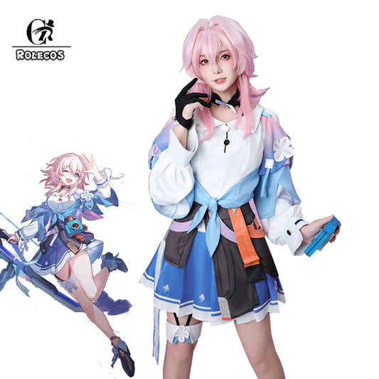 Rolecos Honkai Star Rail March 7th Anime Cosplay Costume