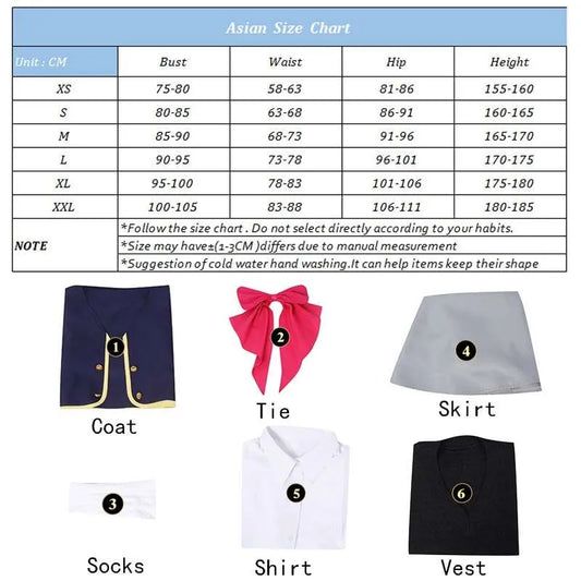 Rolecos Oshi no Ko Ruby Kana Anime Cosplay School Uniform