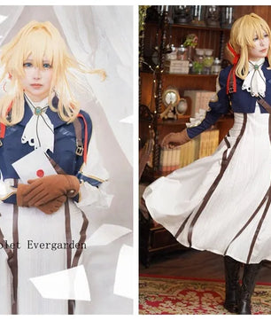 Rolecos Violet Evergarden Violet Anime Cosplay Costume Set