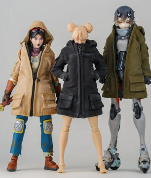 Romankey 6" Female Action Figure Hooded Windbreaker Accessory