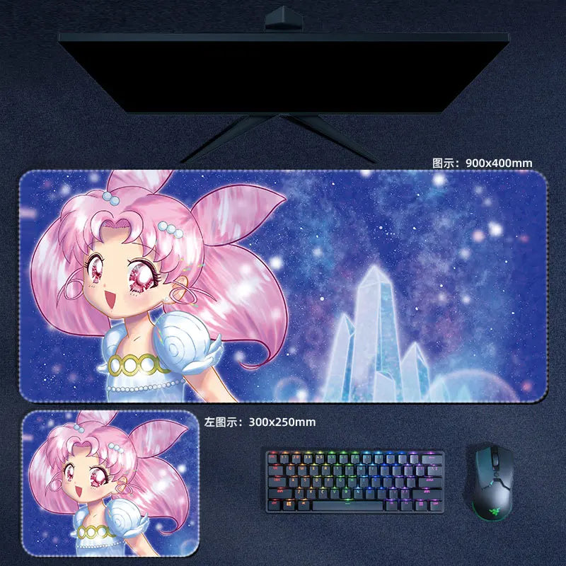 Sailor Moon Chibi Chibi Mouse Pad Anime Desk Mat