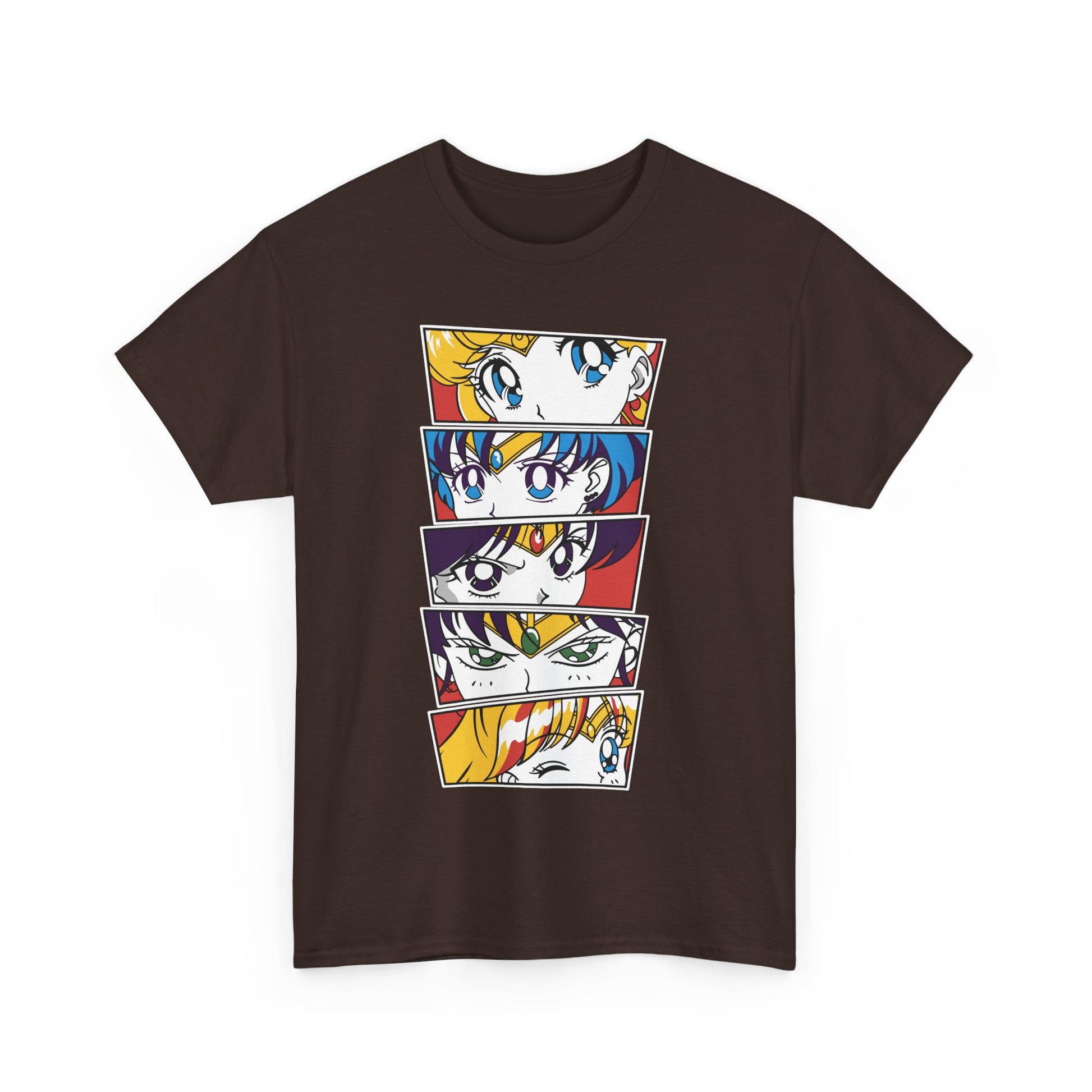 Sailor Moon Faces Shirt Heavy Cotton Anime Graphic Tees