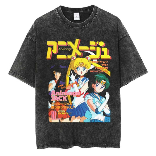 Sailor Moon Shirt Oversized Anime Shirt Graphic