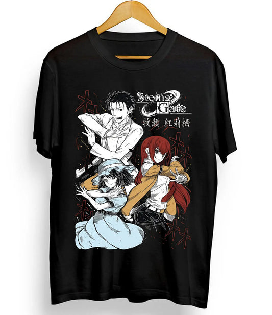 Steins Gate Manga Style T-shirt Cotton Anime Shirt