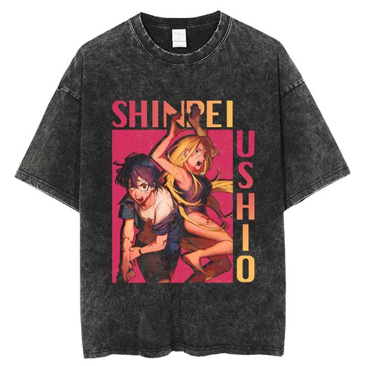 Summer Time Rendering Shirt Ushio Shinpei Oversized Anime Shirt
