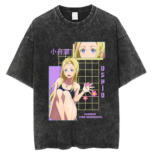 Summer Time Rendering Ushio Oversized Anime Shirt Graphic