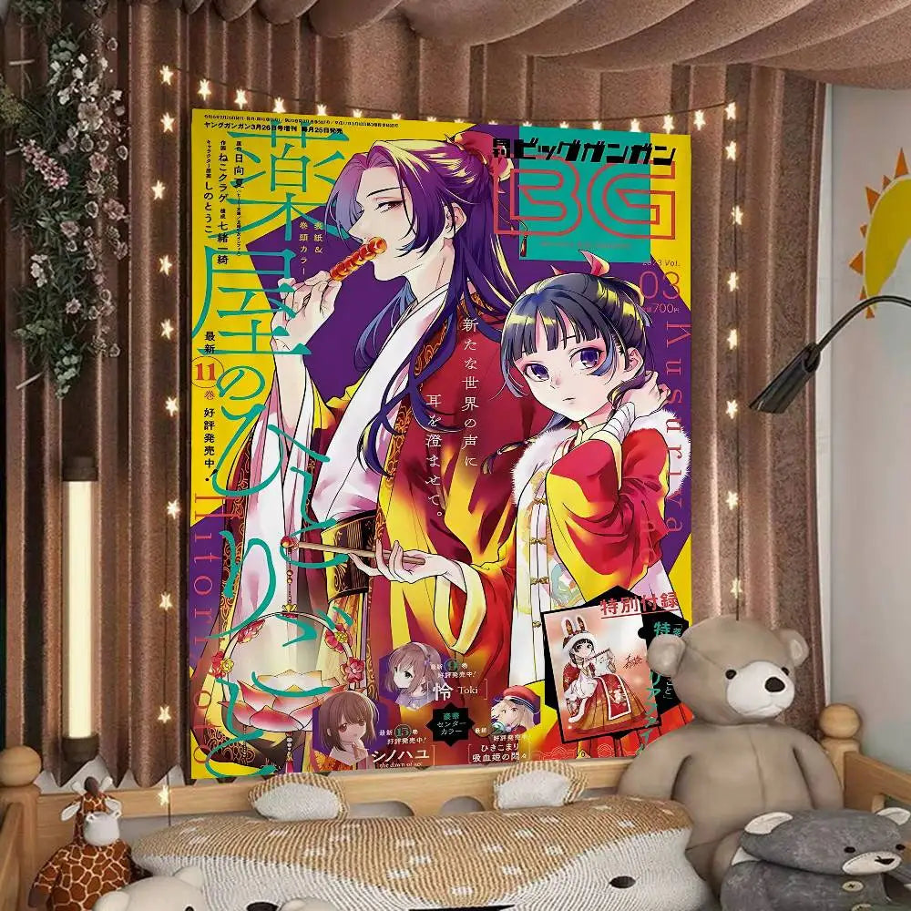 The Apothecary Diaries Maomao & Jinshi Tapestry - Versatile Anime Home Decor