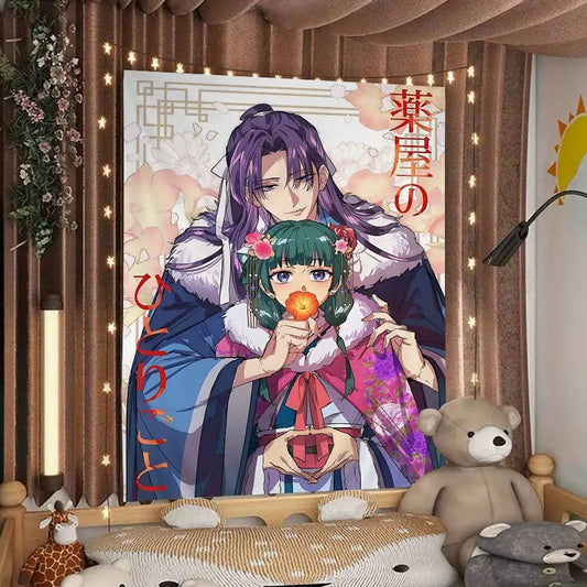 The Apothecary Diaries Maomao & Jinshi Tapestry - Versatile Anime Home Decor